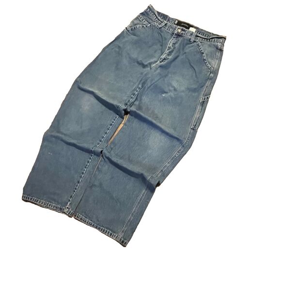 Levis Vintage Silvertab Jeans Mens Carpenter Baggy Wide Leg Skater  35 X 33 - Picture 8 of 8